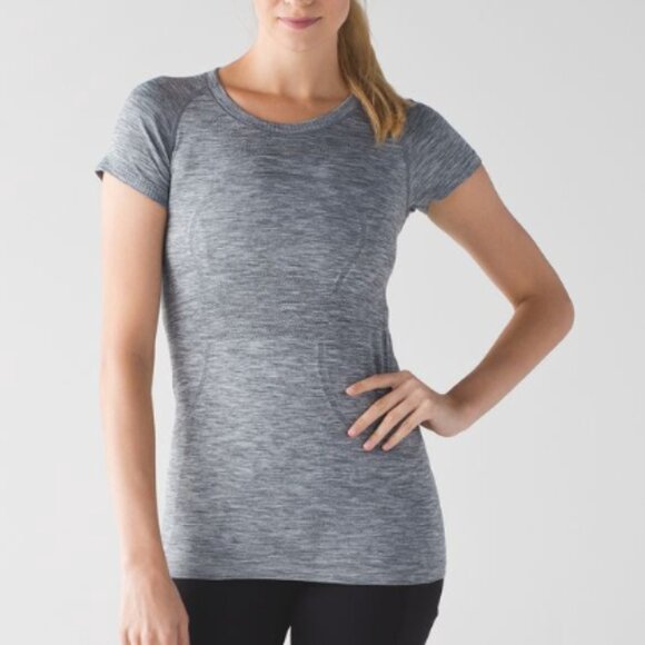 NWT Lululemon Swiftly Tech Short Sleeve Crew Heather Grey - Picture 1 of 4